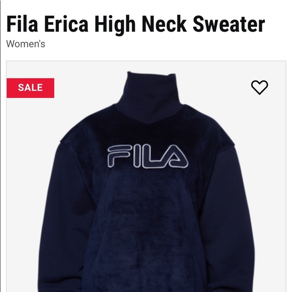 FILA velvet sweater blue - Picture 2 of 7